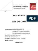 Informe - Ley de Ohm