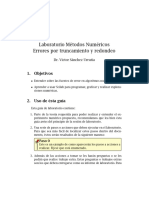 Lab. Met. Numericos - Lab 1 (Errores Por Truncamiento y Redondeo)