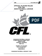 Canadian Football League Rulebook 2008