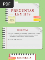 Preguntas Ley 1178