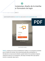 Sketch para Principiantes - Diseño de La Interfaz de Un Formulario de Login