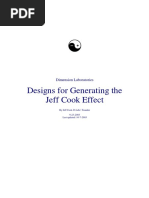 Designs For Generating The Jeff Cook Effect: Dimension Laboratories