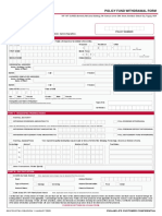 Policy Fund Withdrawal Form: Part I - Contact Information Update