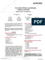 Guide For Cast-in-Place Low-Density Cellular Concrete: ACI 523.1R-06