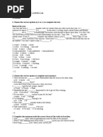 Outcomes Pre-Int - End of Year Test 1 - Units 1 To 16