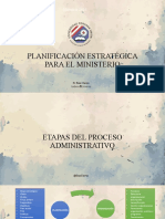 Planeaciaón Estratégica para El Ministerio