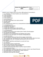 Devoir de Synthèse N°1 - SVT - 2ème Sciences (2010-2011) MR Hassen