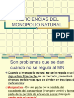 Ineficiencias Del Monopolio Natural