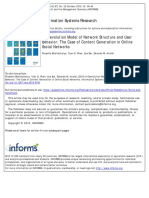 A Coevolution Model of Network Structure and User Behavior