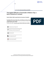 The Spatial Diffusion of Homicide in Mexico City: A Test of Theories in Context