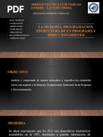 La Memoria, Programación, Estructura de Un Programa y Direccionamiento