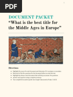 Template Document Packet Middle Ages