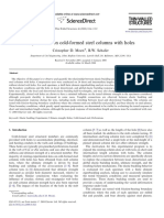 Experiments On Cold-Formed Steel Columns With Holes: Cristopher D. Moen, B.W. Schafer