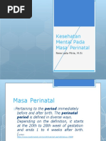 Kesehatan Mental Masa Perinatal