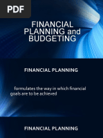 Financial Planning and Budgeting