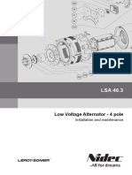 Low Voltage Alternator - 4 Pole: Installation and Maintenance