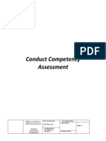 Conduct Competency Assessment