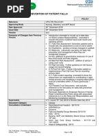 Falls Policy - Prevention of Patient Falls