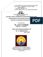 Analysis of Customer Attitude, Preference and Satisfaction Level of Mutual Fund Investment