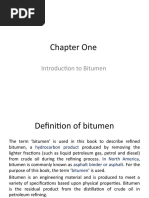 Chapter One: Introduction To Bitumen