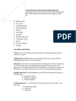 Acquaintance With Different Equipments Used in Fish Processing Laboratory