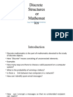 Discrete Structures or Mathemat Ics: Engr. Rajesh Kumar Dharwai