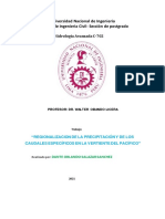 Trabajo 1 Regionalizacion de Precipitacion y Caudal Especifico en Cuencas