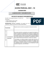 Formato Proyecto Ensayo Argumentativo 2021-10