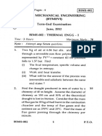 BIME-002 B.Tech. Mechanical Engineering (Btmevi) Term-End Examination June, 2012 Bime-002: Thermal Engg - I