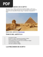 Las Piramides de Egipto