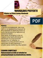 Fil 12 Akademik Panukalang Proyekto