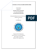 Effects of Nano-Silica On Slag Based Geopolymer: A Project Report Submitted by