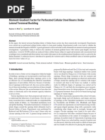 Moment-Gradient Factor For Perforated Cellular Steel Beams Under Lateral Torsional Buckling