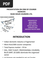 CRM of Courier Agency