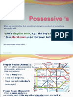 Possessive 'S