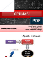 Elemen Penting Pada Optimasi