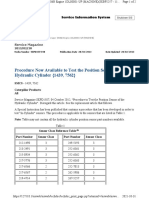 Procedure Now Available To Test The Position Sensor of A Hydraulic Cylinder (1439, 7562)