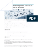 Référentiels de Management ISO 9001