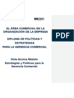 NOTA TÉCNICA Estrategias y Políticas para La Gerencia Comercial Alumno