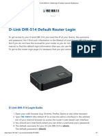 D-Link DIR-514 - Default Login IP, Default Username & Password