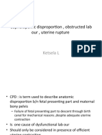 Cephalopelvic Disproportion, Obstructed Lab Our, Uterine