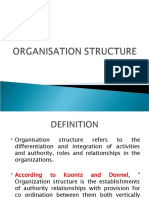 Organisational Structure