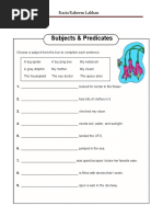 Subject and Predicate Activity