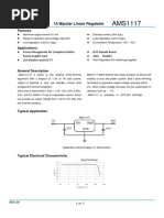 1A Bipolar Linear Regulator: Features