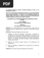 Reglamento de La Administracion Publica 05-Enero-2015