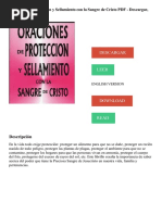 Oraciones de Protección y Sellamiento Con La Sangre de Cristo PDF - Descargar, Leer