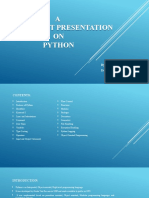 A Powerpoint Presentation ON Python