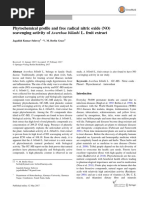 Phytochemical Profile and Free Radical Nitric Oxide (NO) Scavenging Activity of Averrhoa Bilimbi L. Fruit Extract