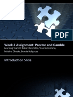 Week 4 Assignment: Proctor and Gamble