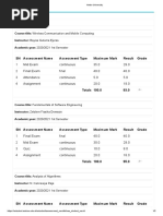 Assessment Results: SN Assessment Name Assessment Type Maximum Mark Result Grade